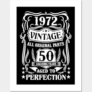 Legend 50st birthday vintage legends born in 1972 Posters and Art